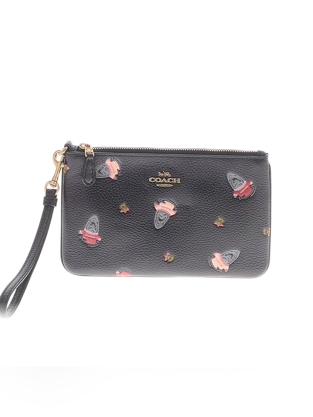 Coach shark sharky print wristlet wallet